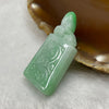 Type A Green Jade Jadeite Dragon Pendant 10.68g 39.1 by 18.8 by 6.5mm - Huangs Jadeite and Jewelry Pte Ltd