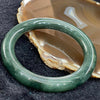 Type A Burmese Oily Green Jade Jadeite Bangle - 59.68g inner diameter 57.2mm thickness 10.2mm - Huangs Jadeite and Jewelry Pte Ltd