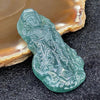 Type A Blueish Green Jade Jadeite Queen Mother of the West 西王母 (王母娘娘) - 18.23g 56.5 by 29.5 by 6.7mm - Huangs Jadeite and Jewelry Pte Ltd