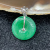 Type A Burmese Jade Jadeite Ping An kou donut 18k gold & diamonds - 3.73g 16.6 by 16.6 by 5.7mm - Huangs Jadeite and Jewelry Pte Ltd