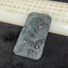 Type A Blueish Green Dragon Jade Jadeite Pendant - 45.27g 72.5 by 41.5 by 6.8mm - Huangs Jadeite and Jewelry Pte Ltd