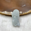 Type A Faint Green Jade Jadeite Pixiu Charm - 13.44g 34.7 by 15.1 by 15.0mm - Huangs Jadeite and Jewelry Pte Ltd