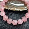 Natural Rose Quartz 玫瑰石英 Bracelet - 17 beads 47.85g 12.9mm/bead - Huangs Jadeite and Jewelry Pte Ltd