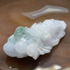 Type A Faint Grey & Green Jade Jadeite Dragon Pendant - 59.4g 67.8 by 36.4 by 24.8mm - Huangs Jadeite and Jewelry Pte Ltd