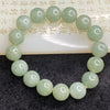 Type A Light Oily Green Jadeite Bracelet 62.33g 13.3mm 16 Beads - Huangs Jadeite and Jewelry Pte Ltd