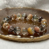Natural Four Season Phantom Quartz 四季彩幽灵 Bracelet 40.05g 12.2mm/bead 18 beads - Huangs Jadeite and Jewelry Pte Ltd