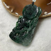 Type A Semi Icy Old Mine Green Jade Jadeite Parrot 57.49g 67.4 by 38.8 by 12.6mm - Huangs Jadeite and Jewelry Pte Ltd