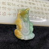 Rare Carving Type A Ji Gong Yellow & Green Jade Jadeite Pendant - 36.67g 52.9 by 35.3 by 13.1mm - Huangs Jadeite and Jewelry Pte Ltd