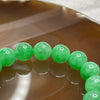 Rare High End Yang Green Icy Jade Jadeite Bracelet with NGI Cert 38.66g 11.0mm/bead 17beads - Huangs Jadeite and Jewelry Pte Ltd