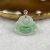 Type A Spicy Green Piao Hua Jade Jadeite Milo Buddha with 18K Gold Clasp -  4.13g 18.4 by 22.3 by 6.8mm - Huangs Jadeite and Jewelry Pte Ltd