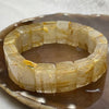 Natural Golden Rutilated Quartz Bracelet 手牌 - 74.17g 18.7 by 8.3mm/piece 18 pieces - Huangs Jadeite and Jewelry Pte Ltd