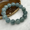Rare Type A Jadeite Sky Blue Jadeite Bracelet 64.77g 13.6mm 15 Beads - Huangs Jadeite and Jewelry Pte Ltd