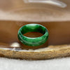 Type A Spicy Green Jade Jadeite Ring 1.82g US4.25 HK9 Inner Diameter 15.3mm Thickness 5.9 by 2.2mm - Huangs Jadeite and Jewelry Pte Ltd