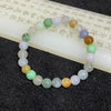 Type A Mixed Colour Jade Jadeite Bracelet 19.62g 8.0mm/bead 24 beads - Huangs Jadeite and Jewelry Pte Ltd