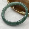 Type A Semi Icy Blueish Green Jadeite Bangle 44.83g inner diameter 58.7mm 11.6 by 6.7mm - Huangs Jadeite and Jewelry Pte Ltd