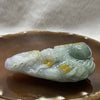 Type A Green, Lavender & Yellow Jade Jadeite Dragon Pendant - 123.3g 77.3 by 47.8 by 27.1mm - Huangs Jadeite and Jewelry Pte Ltd