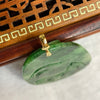 18K High Quality Type A Patches of Blueish Green Suffused to a Paler Ground Jade Jadeite Shan Shui Gui Ren Pendant with NGI Cert 202.54 cts 69.23 by 44.43 by 7.81mm - Huangs Jadeite and Jewelry Pte Ltd