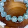 Rare Type A Jadeite Sky Blue Jadeite Bracelet 64.77g 13.6mm 15 Beads - Huangs Jadeite and Jewelry Pte Ltd