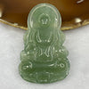 HIGH QUALITY Type A High Icy Green Tibetan Bodhisattva Jade Jadeite Pendant - 23.78g 63.0 by 38.7 by 5.7mm - Huangs Jadeite and Jewelry Pte Ltd