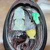 Type A Green, Yellow Baby Buddha 宝宝佛 Jade Jadeite Pendant - 15.24g 58.3 by 34.2 by 13.1mm - Huangs Jadeite and Jewelry Pte Ltd