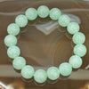 Type A Burmese Apple Green Jade Jadeite - 61.24g 12.8mm/bead 17 beads - Huangs Jadeite and Jewelry Pte Ltd