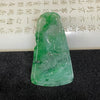High Quality Type A Icy Spicy Green Shan Shui Jade Jadeite Pendant - 28.42g 65.6 by 37.9 by 6.6mm - Huangs Jadeite and Jewelry Pte Ltd