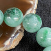 Type A Burmese Piao Hua Jade jadeite bracelet 72.13g 14mm 15 beads - Huangs Jadeite and Jewelry Pte Ltd