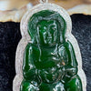 Rare Type A Burmese Jade Jadeite 18K gold Guan Yin - 5.09g 42.1 by 23.2 by 6.2mm - Huangs Jadeite and Jewelry Pte Ltd
