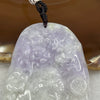 Type A Lavender & Green Buddha Jade Jadeite Pendant 29.49g 60.5 by 42.3 by 5.2 mm - Huangs Jadeite and Jewelry Pte Ltd