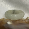 Type A Light Green with Grey Patches Jade Jadeite Ring 3.54g US8 HK17.5 Thickness 6.6 by 3.1mm Inner Diameter 18.1mm - Huangs Jadeite and Jewelry Pte Ltd