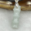 Type A Green Jade Jadeite Bamboo 3.90g 20.6 by 7.3 by 7.3 mm - Huangs Jadeite and Jewelry Pte Ltd
