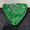 Type A Old Mine Spicy Green Dragon Head Jadeite Jade Pendant - 15.03g 33.0 by 34.4 by 9.9mm - Huangs Jadeite and Jewelry Pte Ltd