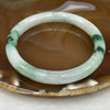 Type A Green Piao Hua Jadeite Bangle 30.92g inner diameter 53.0mm 8.1 by 7.6mm - Huangs Jadeite and Jewelry Pte Ltd