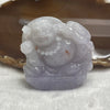 Type A Lavender & Red Spots Milo Buddha Display 90.54g 53.2 by 52.3 by 17.2mm - Huangs Jadeite and Jewelry Pte Ltd