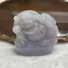 Type A Lavender & Red Spots Milo Buddha Display 90.54g 53.2 by 52.3 by 17.2mm - Huangs Jadeite and Jewelry Pte Ltd