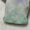 Type A Daikokuten (大黒天) Mahakala Lavender & Green Jade Jadeite 97.69g 68.5 by 51.2 by 12.6mm - Huangs Jadeite and Jewelry Pte Ltd