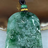 Grand Master Certified Type A Semi Icy Green Piao Hua Jade Jadeite Shan Shui Pendant 39.20g 60.5 by 37.7 by 6.6 mm - Huangs Jadeite and Jewelry Pte Ltd