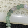 Type A Mixed Green, Yellow & White Beads Bracelet - 20.92g 8.1mm/bead 30 beads - Huangs Jadeite and Jewelry Pte Ltd