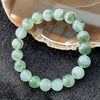 Type A Burmese Jade Jadeite Icy Green Piao Hua Bracelet - 32.26g 9.9mm/bead 19 beads - Huangs Jadeite and Jewelry Pte Ltd