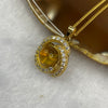 Natural Amber 925 Sliver Necklace for Health 4.58g 24.2 by 17.7 by 9.1mm - Huangs Jadeite and Jewelry Pte Ltd