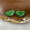 Type A Spicy Green Jade Jadeite Ruyi for setting 0.96g 11.0 by 14.2 by 1.7mm - Huangs Jadeite and Jewelry Pte Ltd