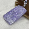 Great Grand Master Certified SUPER RARE Type A Intense Semi Icy Lavender Jade Jadeite Shan Shui Pendant 60.52g 62.1 by 39.2 by 10.3mm - Huangs Jadeite and Jewelry Pte Ltd