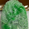 Type A Emerald Green Jadeite Dragon 58.33g 61.4 by 39.8 by 10.6mm - Huangs Jadeite and Jewelry Pte Ltd