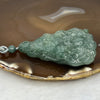 Grand Master Certified Type A Semi Icy Green Piao Hua Jade Jadeite Dragon Pendant 56.71g 66.5 by 46.2 by 15.1 mm - Huangs Jadeite and Jewelry Pte Ltd