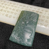 Type A Blueish Green Buddha Jade Jadeite 53.88g 68.4 by 43.9 by 6.8mm - Huangs Jadeite and Jewelry Pte Ltd