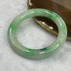 Natural Type A Apple Green with Spicy Green Bangle 64.17g Inner Diameter 55.1 mm 10.8 by 10.8mm - Huangs Jadeite and Jewelry Pte Ltd