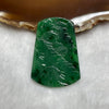 Type A Spicy Full Green Jade Jadeite Shan Shui 16.36g 47.5 by 33.8 by 4.8mm - Huangs Jadeite and Jewelry Pte Ltd