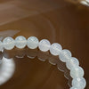 Type A Icy White Jade Jadeite Bracelet 15.69g 7.1mm/bead 25 beads - Huangs Jadeite and Jewelry Pte Ltd