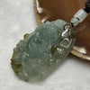Type A Semi Icy Dragon Jade Jadeite Pendant 37.06g 57.7 by 40.0 by 8.9mm - Huangs Jadeite and Jewelry Pte Ltd