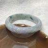 Type A Light Lavender & Green Piao Hua Jade Jadeite Bangle - 47.73g Inner Diameter 53.9mm Thickness 12.2 by 7.6mm - Huangs Jadeite and Jewelry Pte Ltd